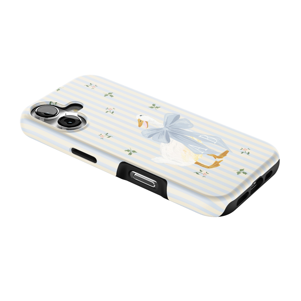 Dainty Duck Personalized iPhone Case