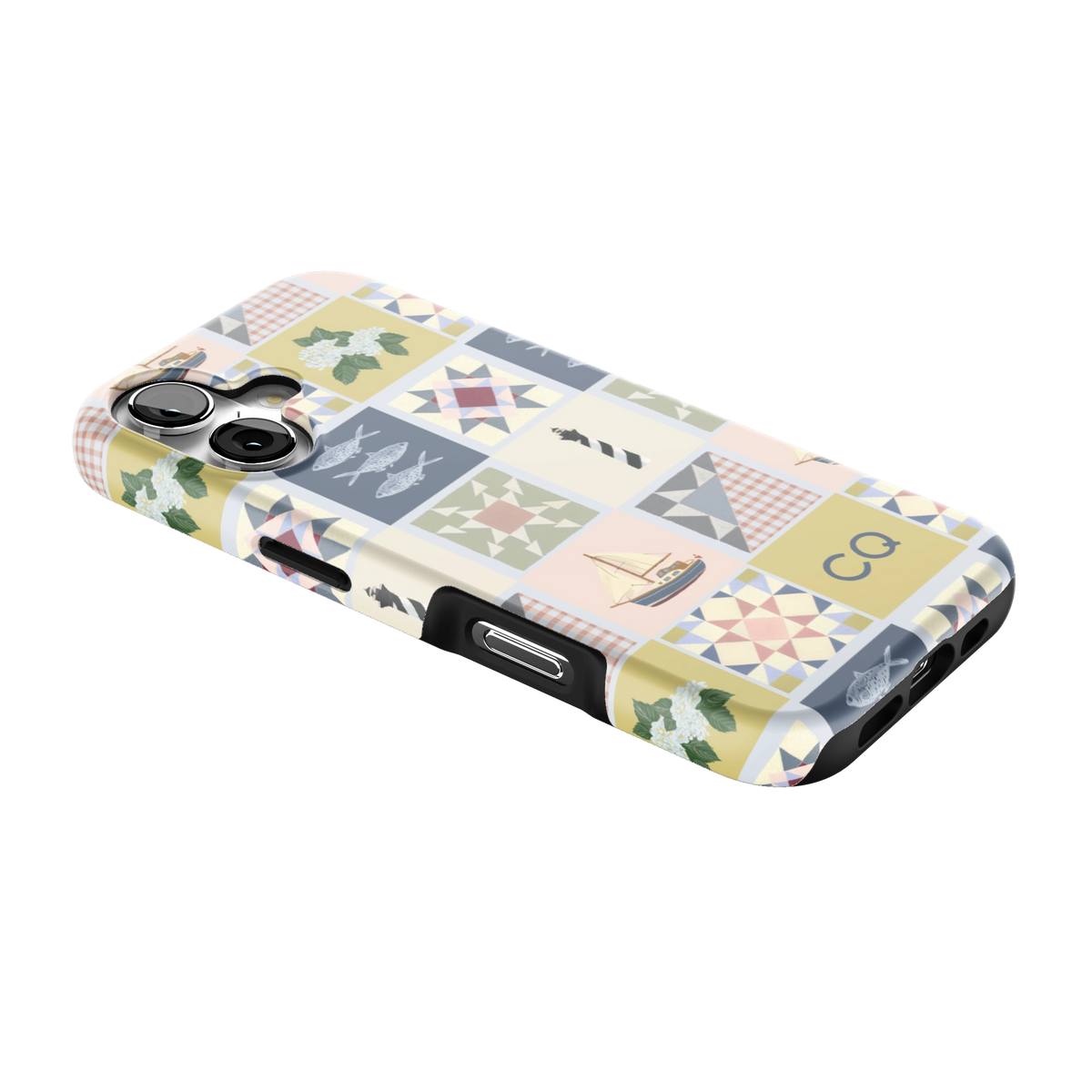 Coastal Quilt Personalized iPhone Case