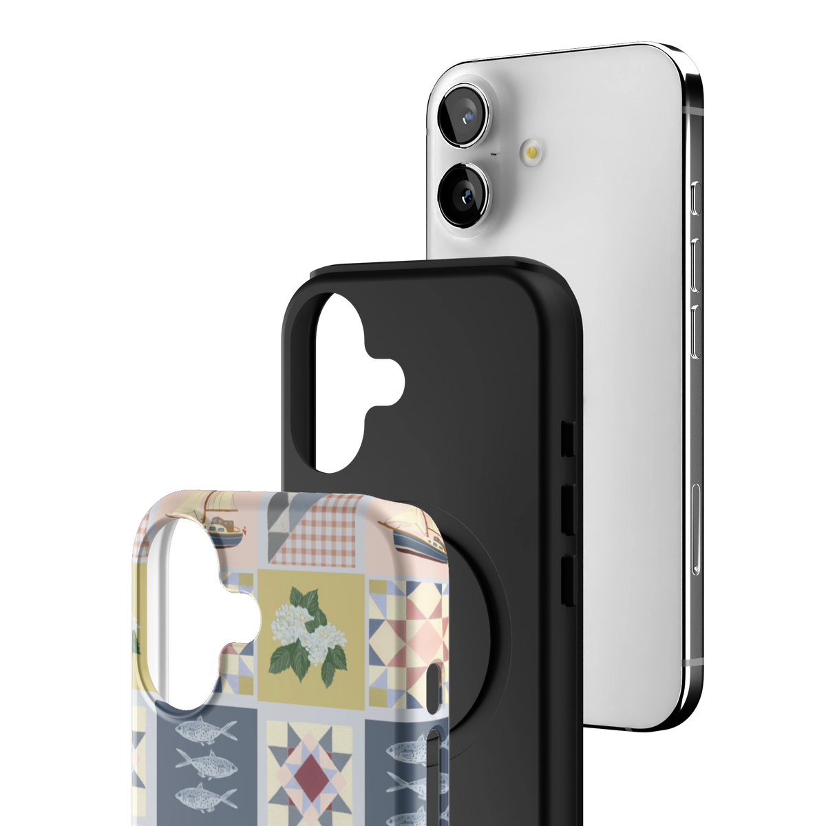 Coastal Quilt Personalized iPhone Case