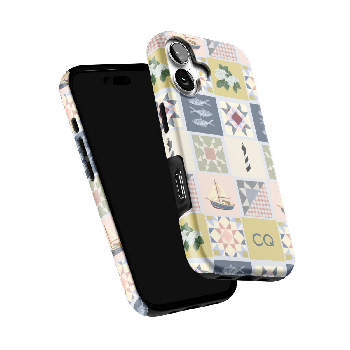 Coastal Quilt Personalized iPhone Case