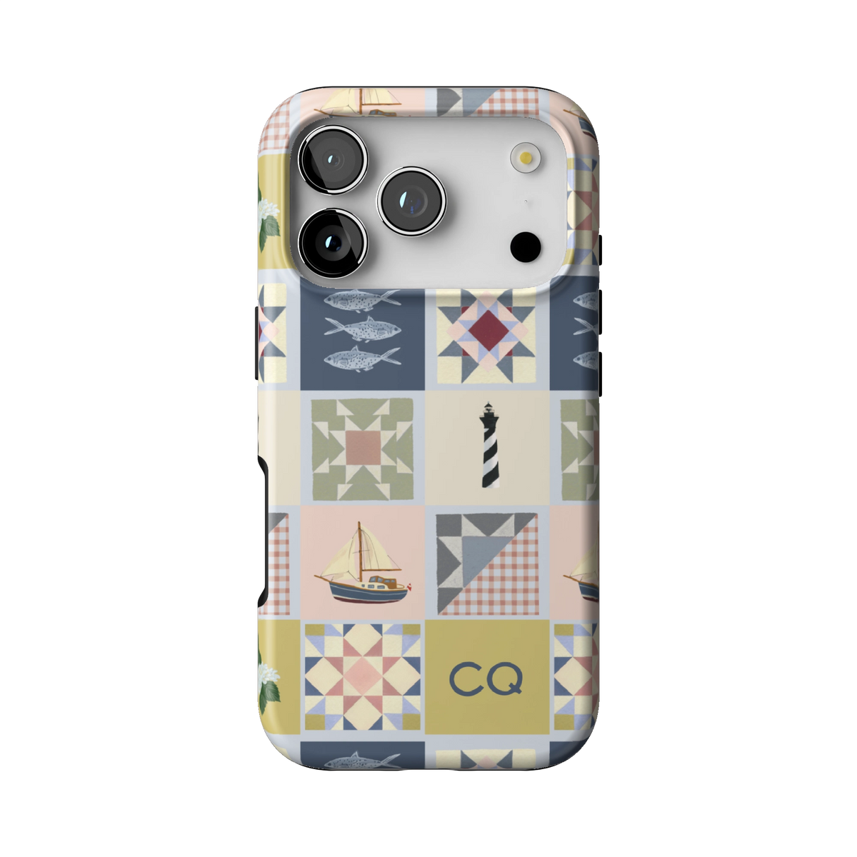 Coastal Quilt Personalized iPhone Case
