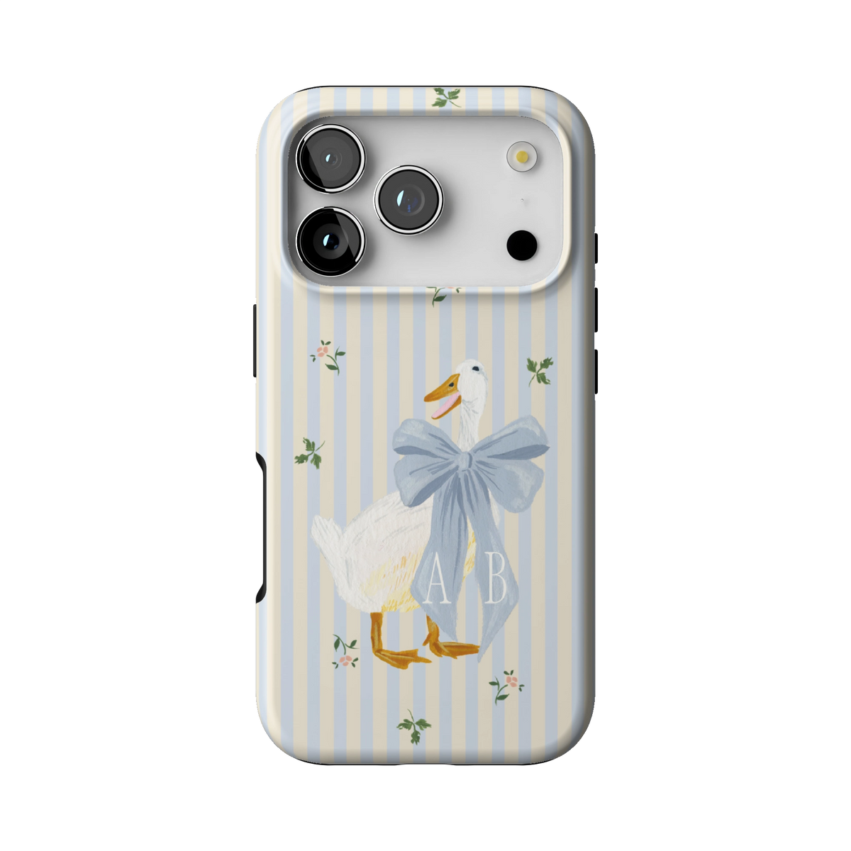 Dainty Duck Personalized iPhone Case