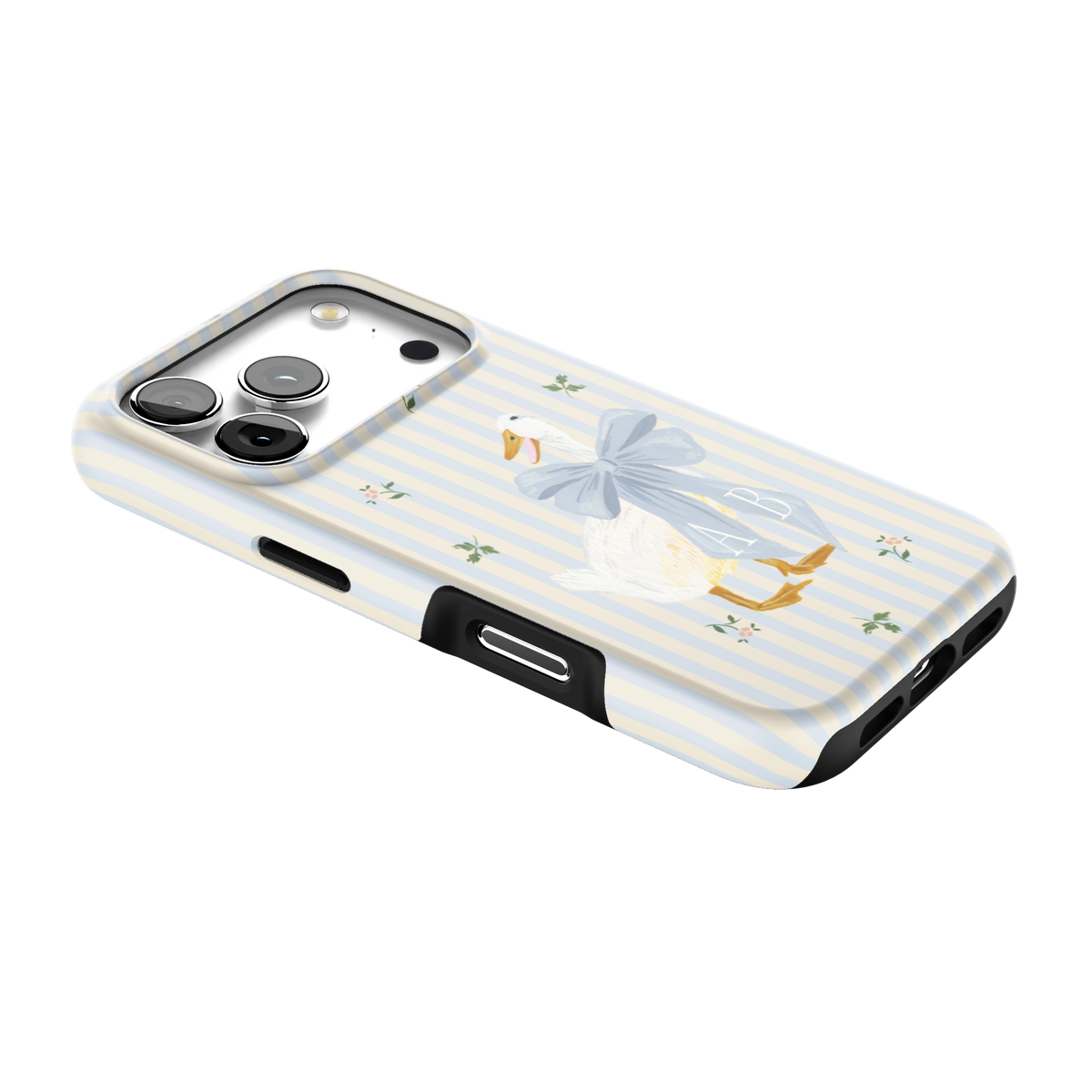 Dainty Duck Personalized iPhone Case