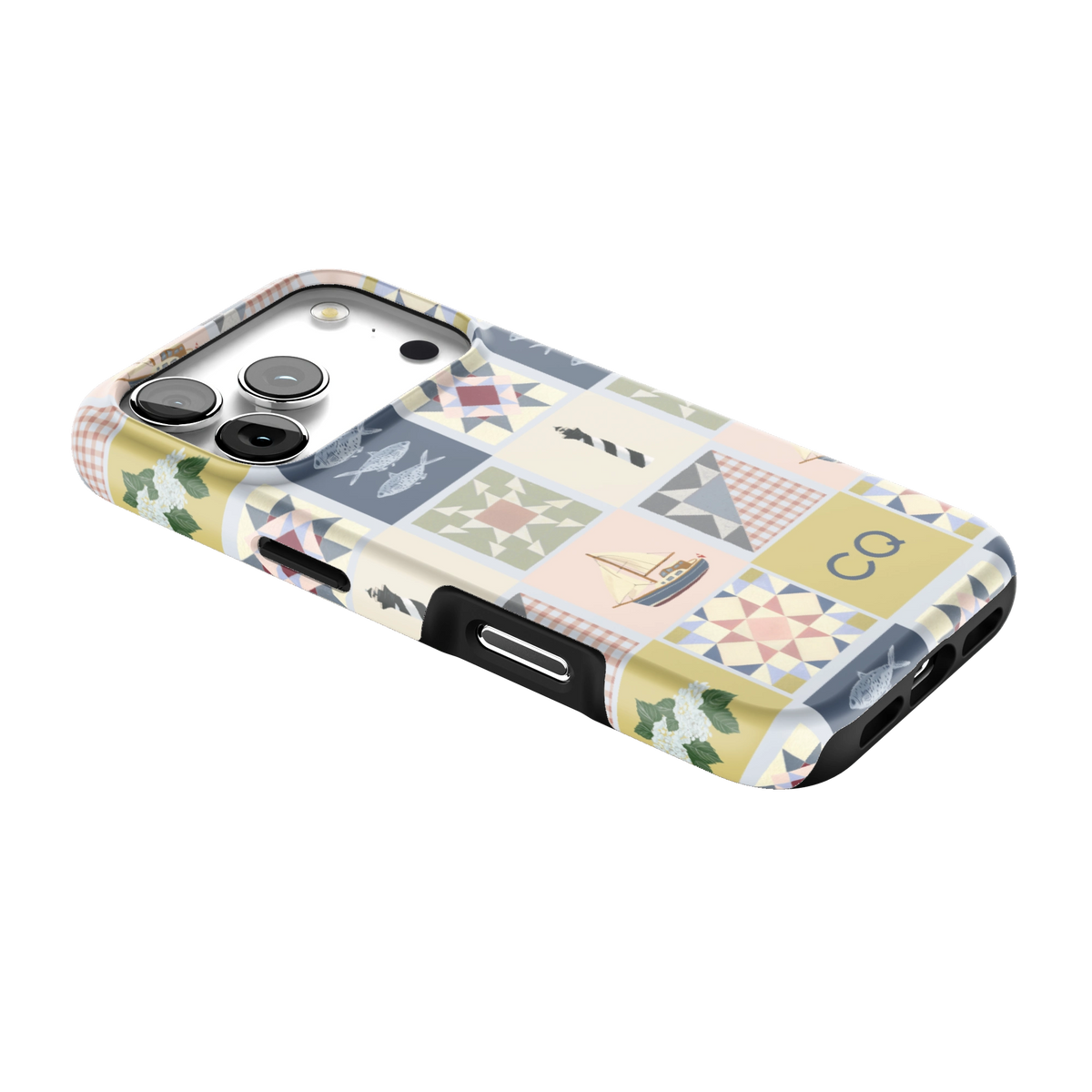 Coastal Quilt Personalized iPhone Case