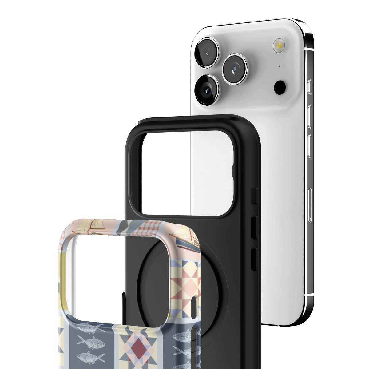 Coastal Quilt Personalized iPhone Case