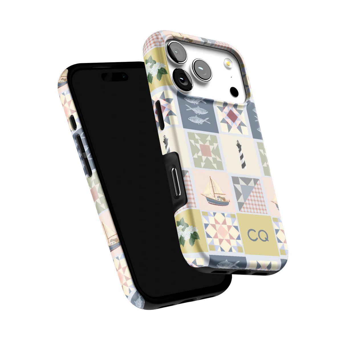 Coastal Quilt Personalized iPhone Case