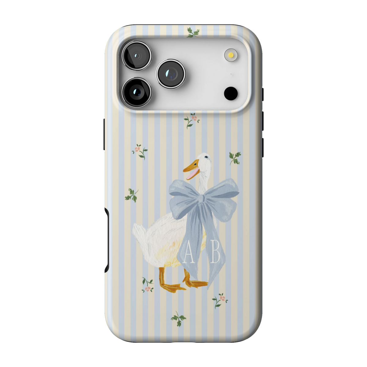 Dainty Duck Personalized iPhone Case