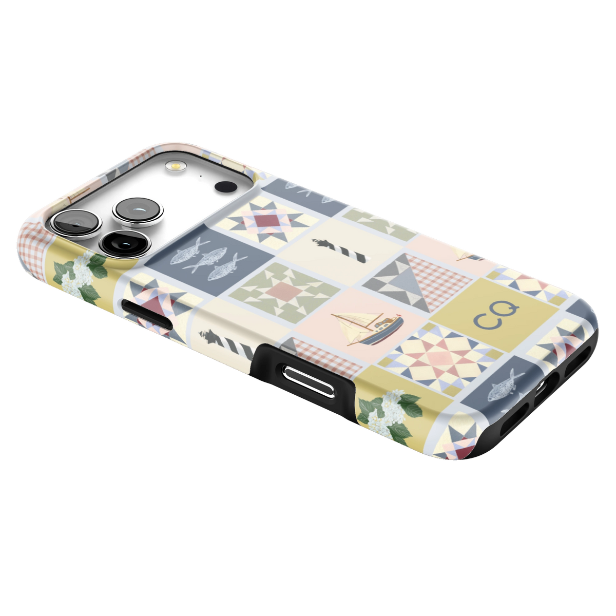Coastal Quilt Personalized iPhone Case