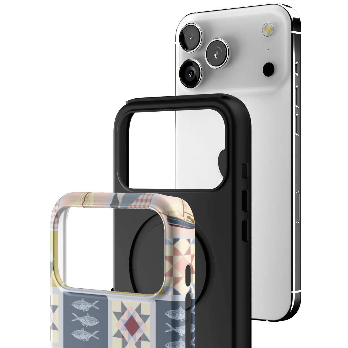 Coastal Quilt Personalized iPhone Case