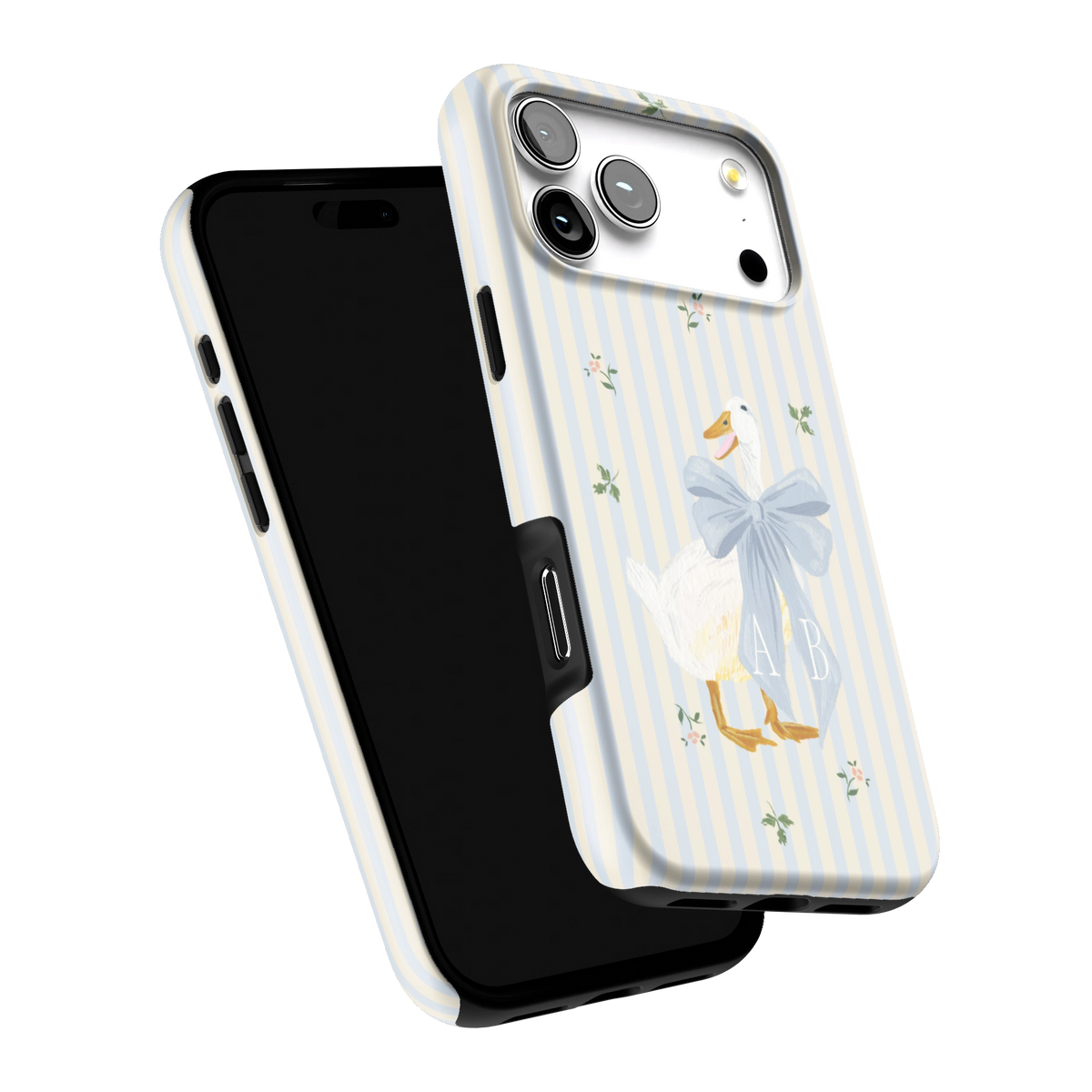 Dainty Duck Personalized iPhone Case
