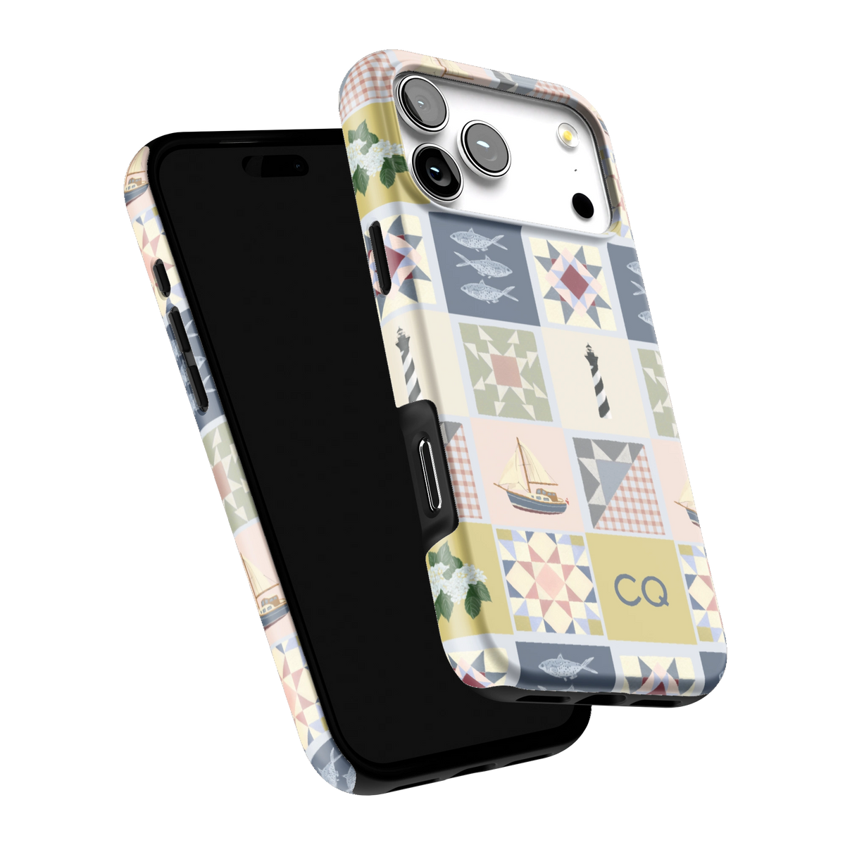 Coastal Quilt Personalized iPhone Case