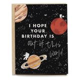 Outer Space Birthday Card