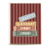 Book Spines Birthday Card