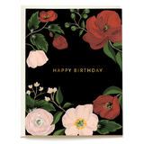 Midnight Floral Birthday Card