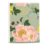 Garden Rose Birthday Card