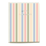 Stripes Birthday Card