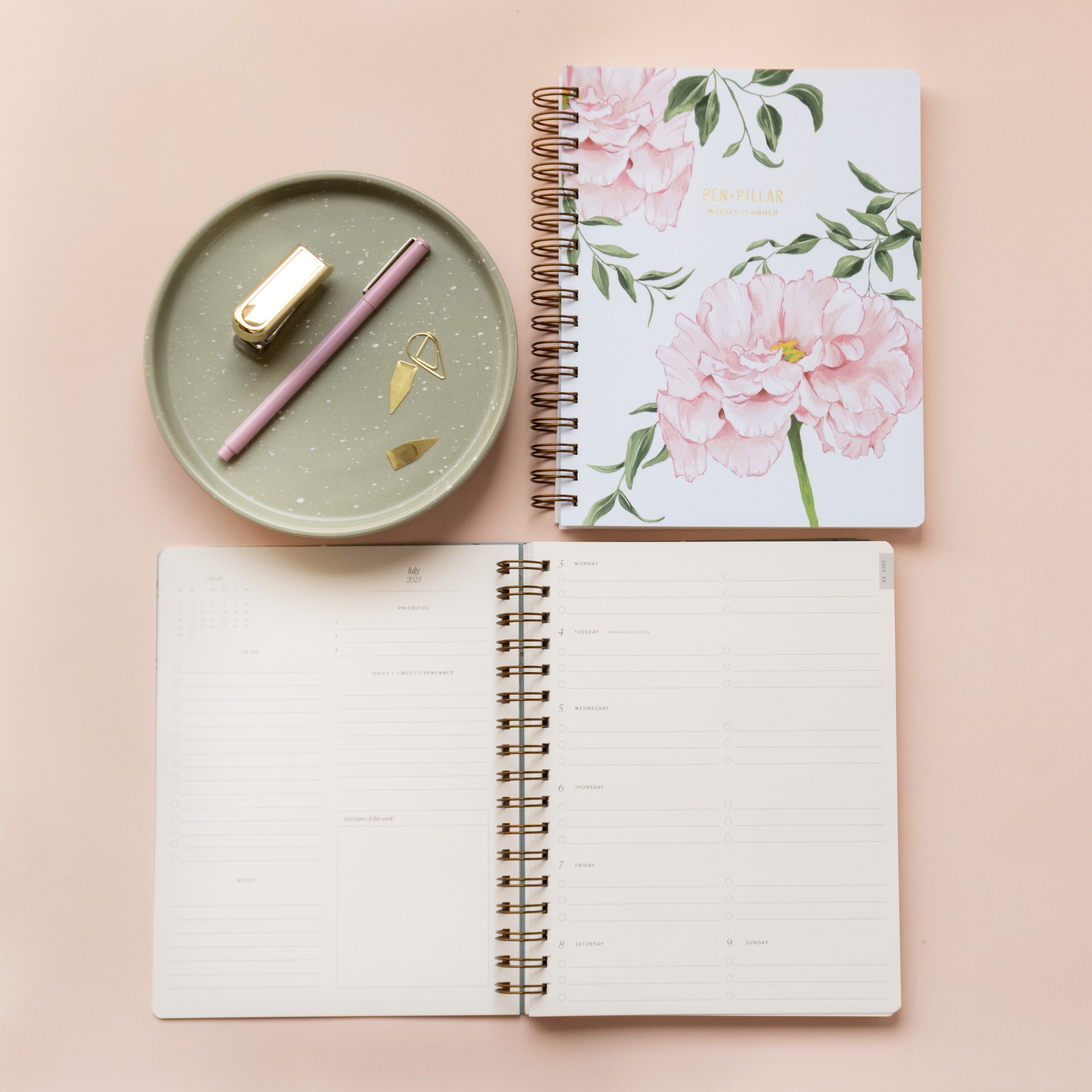 Garden Rose 2024 Weekly Planner – Pen+Pillar