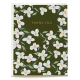 Blue Dogwood Thank You Card