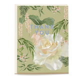 Garden Rose Thank You Card