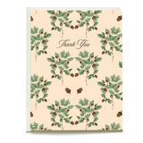 Acorns Thank You Card