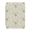 Artichoke Kindle case featuring a floral pattern with artichokes in green and soft beige background.