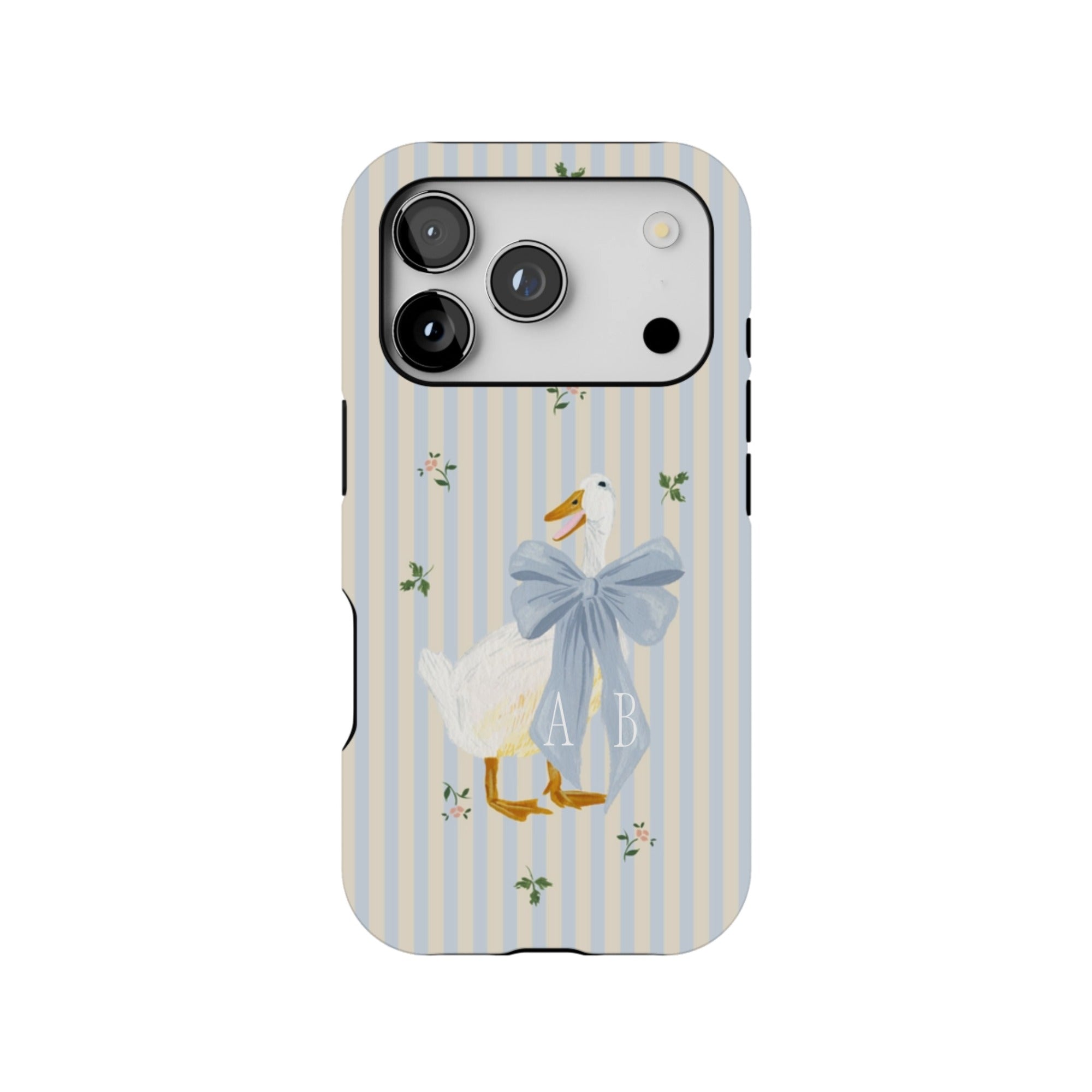 Dainty Duck Personalized iPhone Case