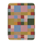 Colorblock Kindle case featuring a geometric pattern in various colors including green, pink, blue, and yellow.
