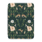 Forest Kindle case featuring floral and animal designs in green, with deer, flowers, and butterflies.