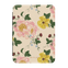 Garden Rose Kindle case featuring pink and yellow floral patterns on a cream background with green leaves.
