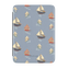 Harbor Kindle case featuring a nautical design with various sailboats on a light blue background.