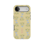 Haven personalized iPhone case featuring a floral pattern in pastel colors with a prominent letter "H" design.