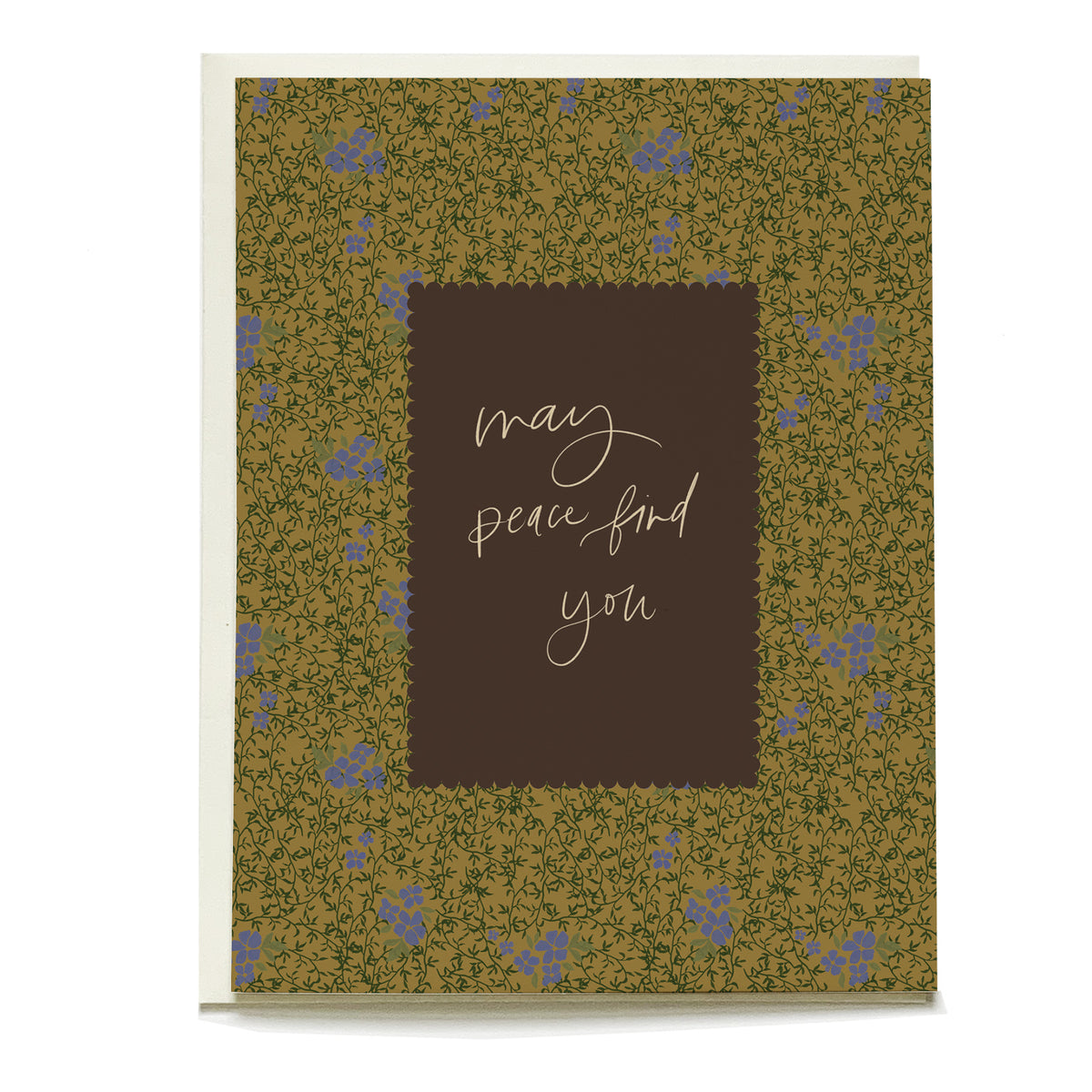 Vine+Bloom Sympathy Card by Pen+Pillar with a natural cream envelope