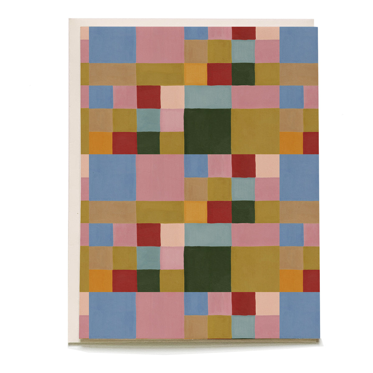 Colorblock Blank Card by Pen+Pillar with a pale pink envelope