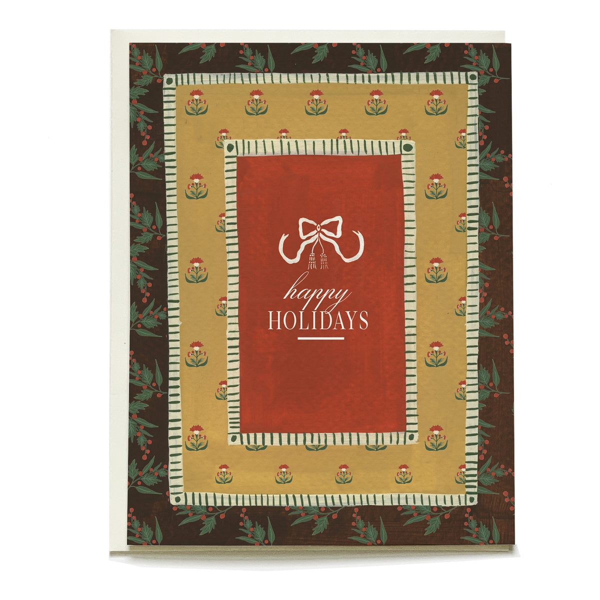 Yuletide Holiday Card by Pen+Pillar with a natural cream envelope