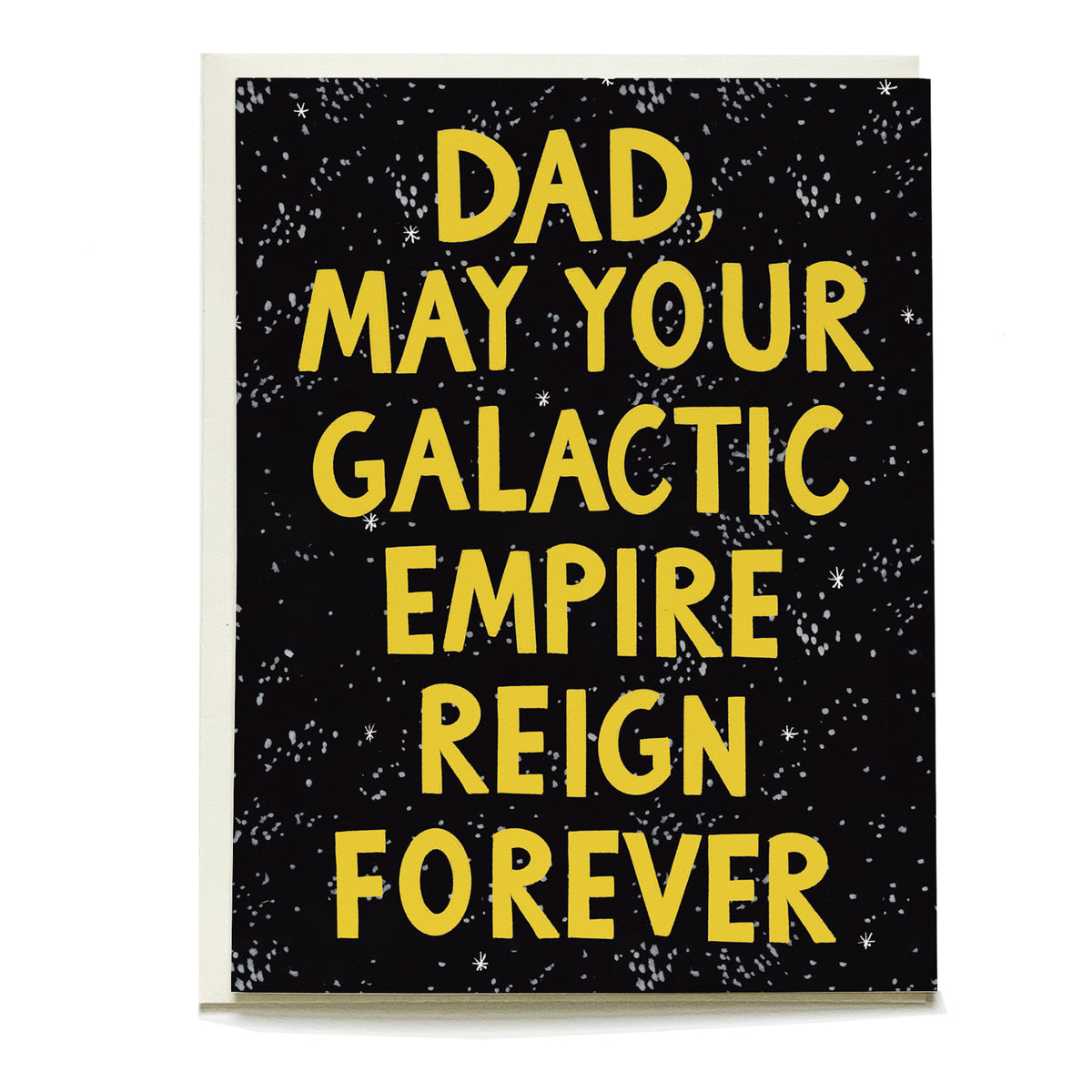Galactic Empire Father's Day Card by Pen+Pillar with a natural cream envelope