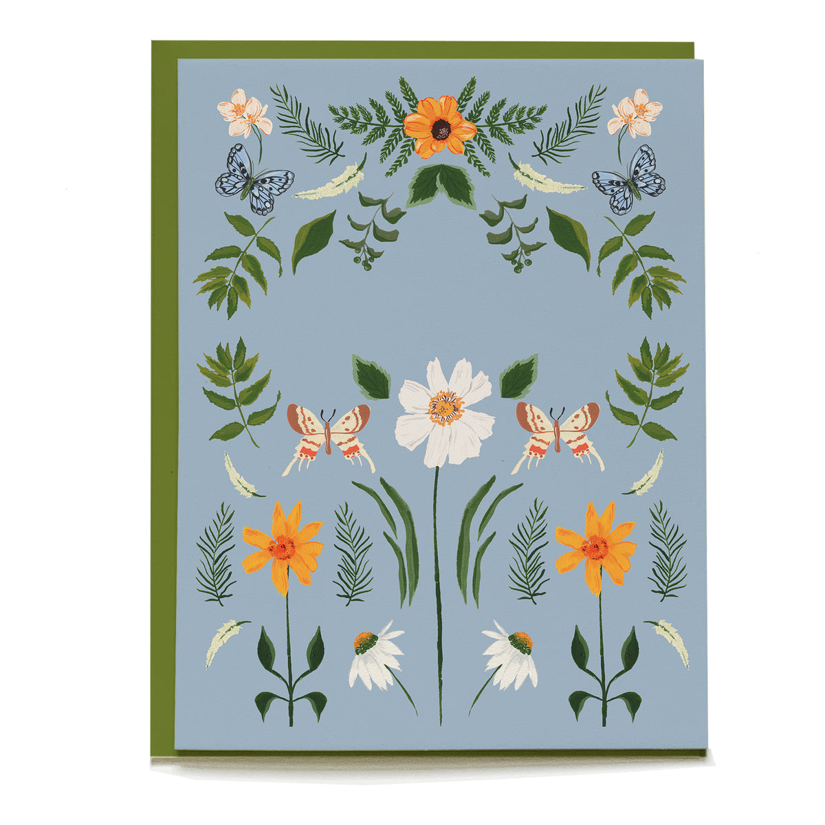 Springtime Birthday Card by Pen+Pillar with a green envelope