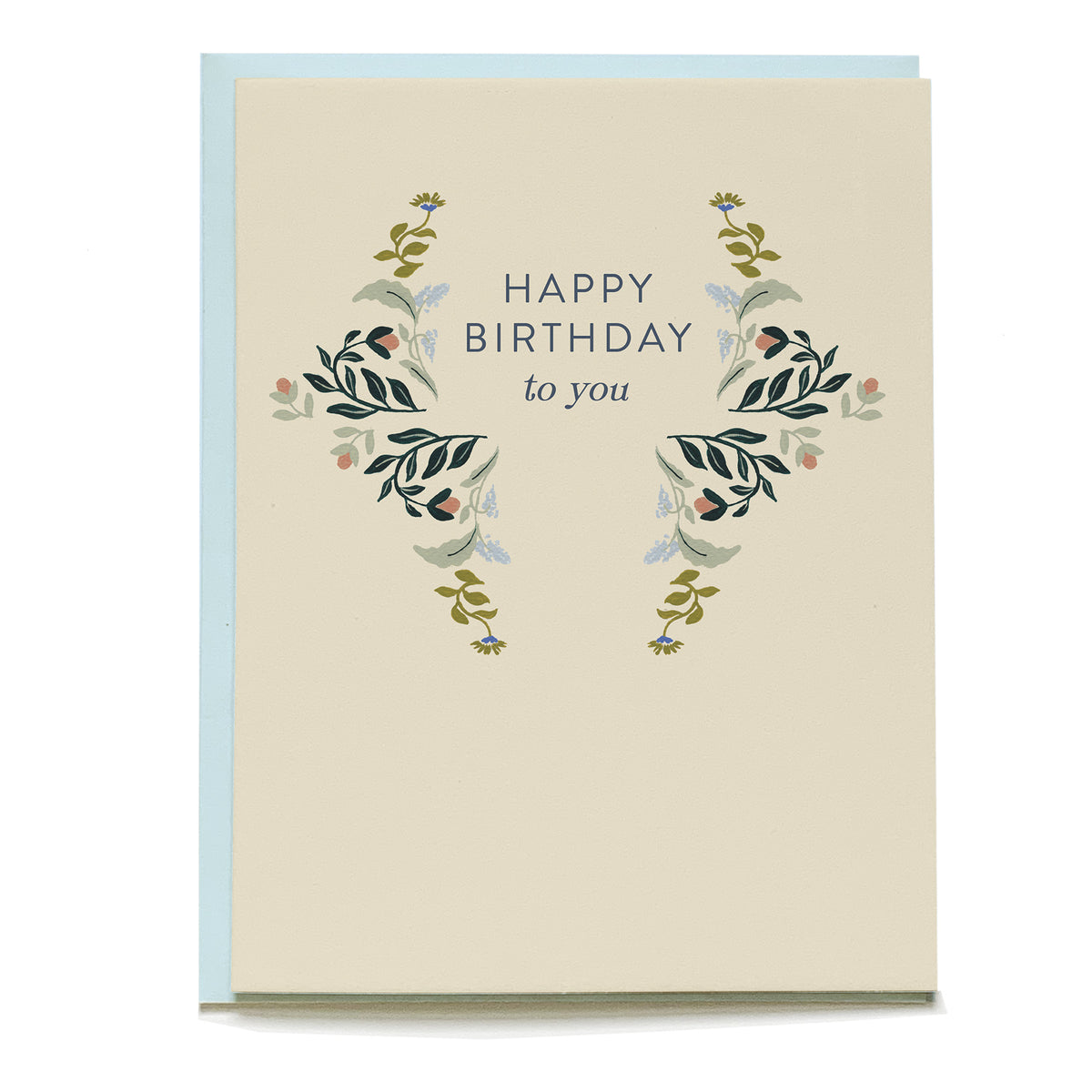 Flutter Birthday Card by Pen+Pillar with a light blue envelope