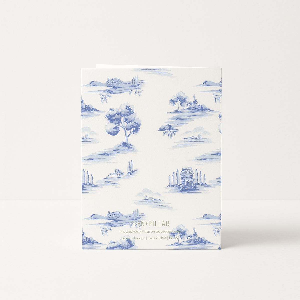 Back of the Toile Thank You Card