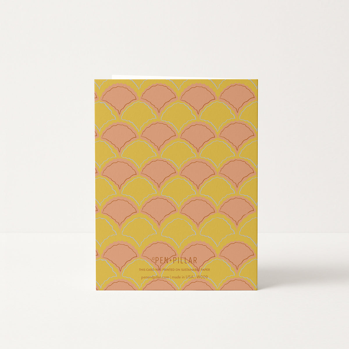 Back of the Scallops Wedding Card