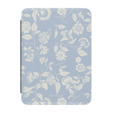 Spritz Kindle case featuring a light blue floral design with white flowers and leaves, labeled "PEN-PILLAR" at the bottom.