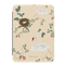 Swan Hollow Kindle case featuring swans, a nest, and floral designs on a beige background.