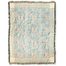Thicket woven blanket featuring a floral pattern in soft pink and green on a light blue background with fringed edges.