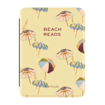 Umbrellas Kindle case featuring a yellow background with colorful beach umbrellas and the text "Beach Reads.