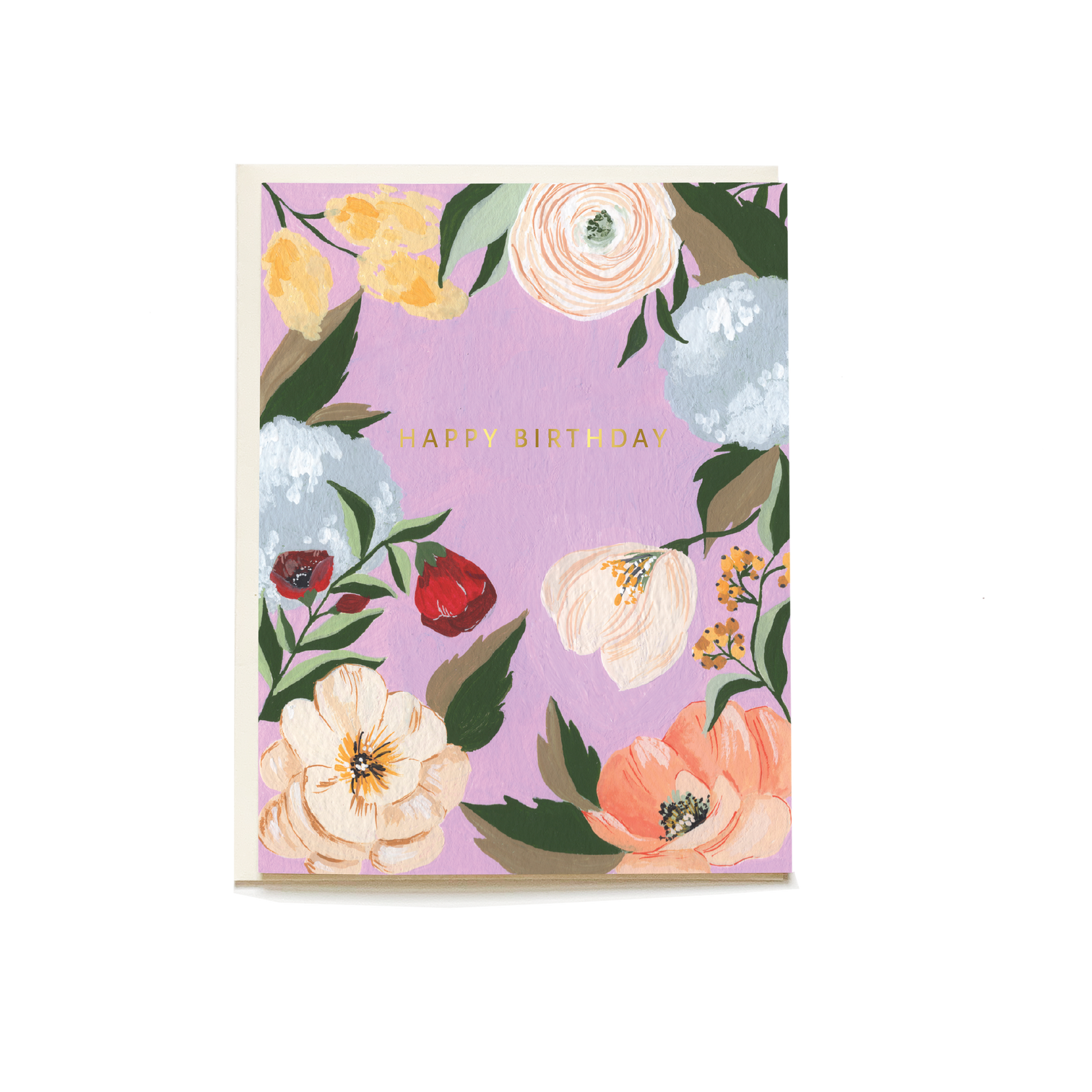 Lilac Garden Birthday Card – Pen+Pillar